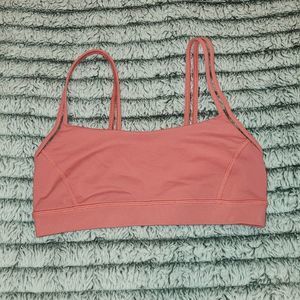 Peachish-pink non padded Lululemon sports bra size 4
